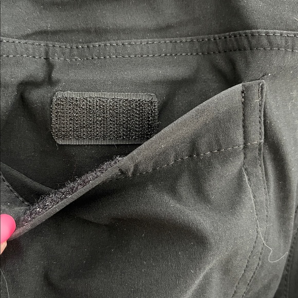 EDDIE BAUER Fleece Lined Tech Pants Men's Sz 34x30 Water Resistant Black UPF 50+ - Picture 5 of 7